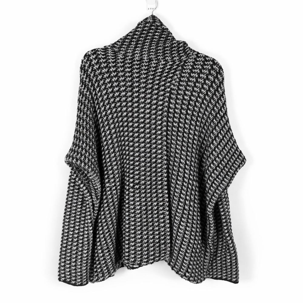 Diane Von Furstenberg Black and White Ahiga Wool Sweater - Picture 11 of 11